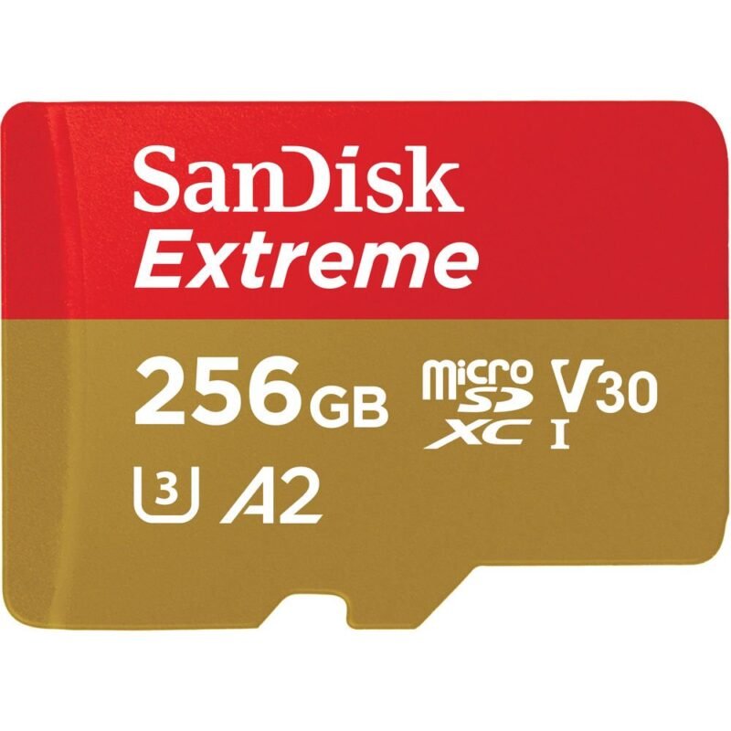 SanDisk 256GB Extreme UHS I microSDXC Memory Card with SD Adapter 1